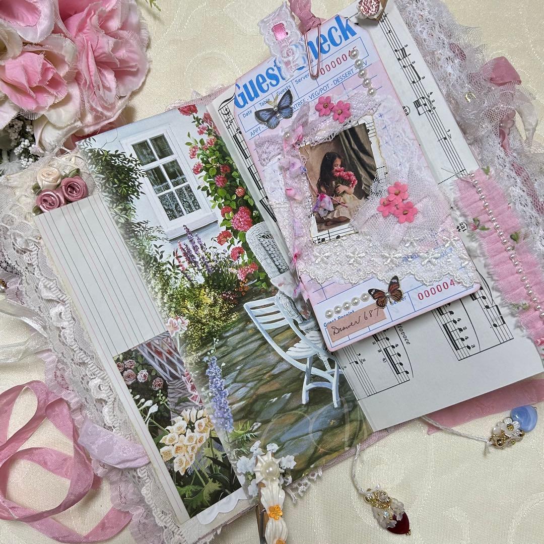 薔薇とレースのジャンクジャーナル・雑記帳　ティータイムにしましょうか♡