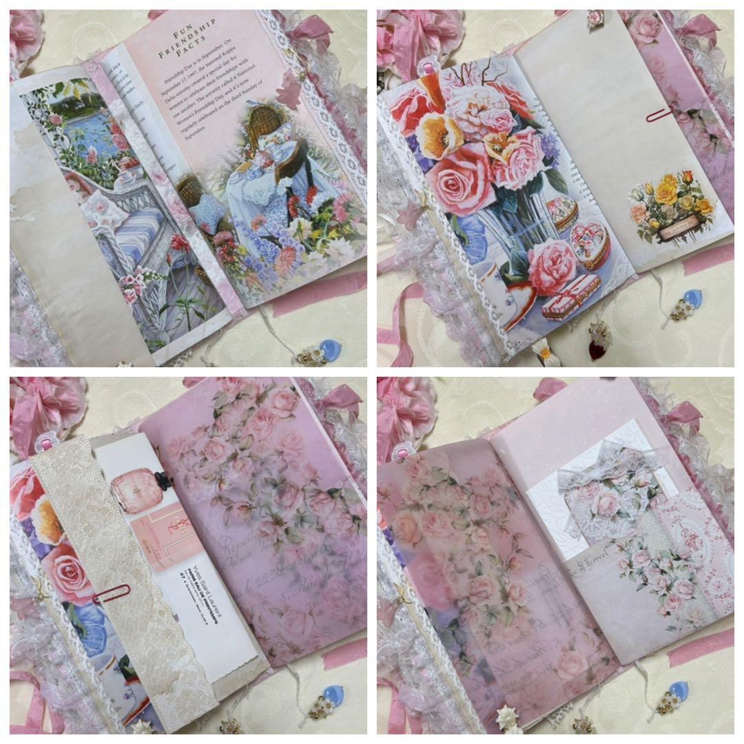 薔薇とレースのジャンクジャーナル・雑記帳　ティータイムにしましょうか♡