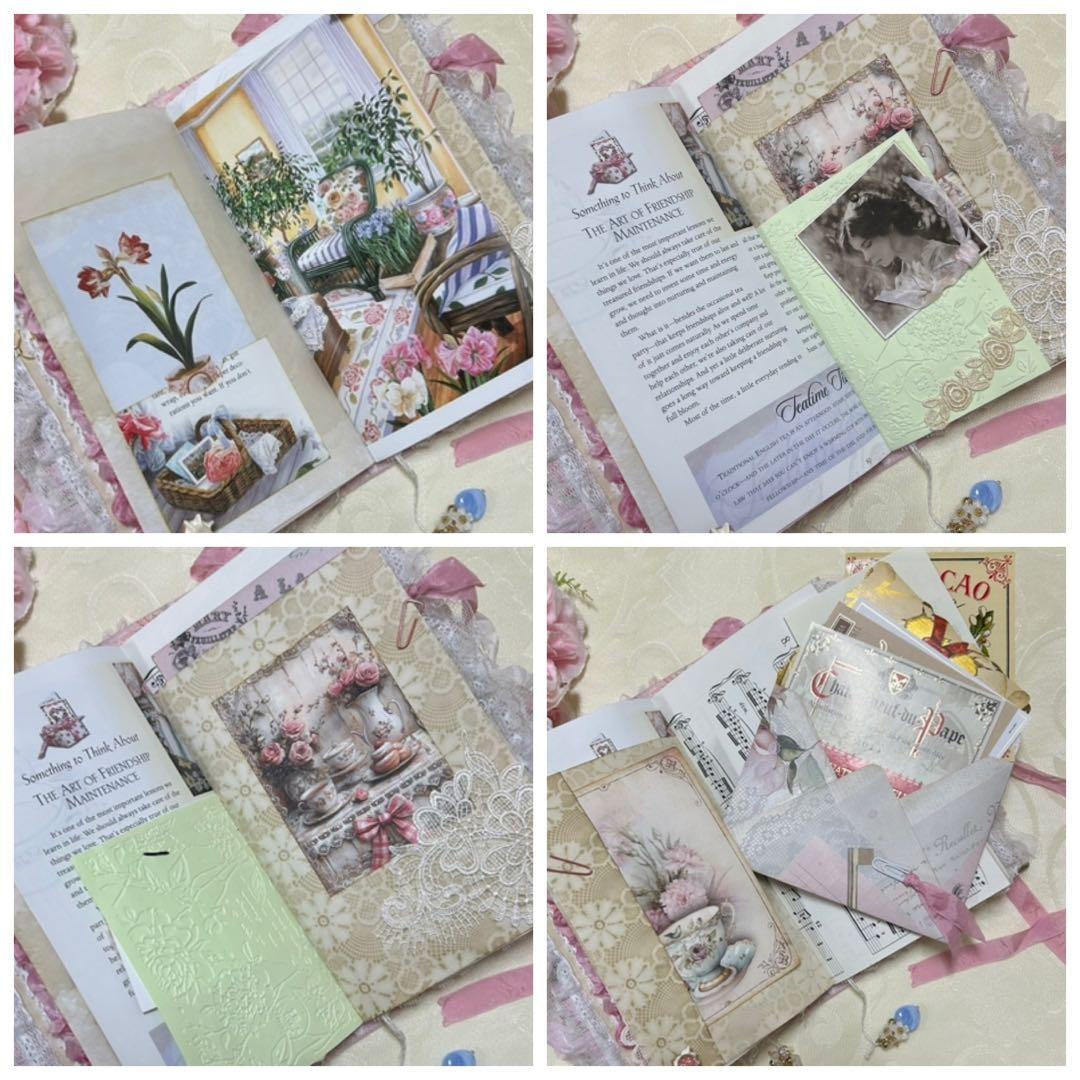 薔薇とレースのジャンクジャーナル・雑記帳　ティータイムにしましょうか♡