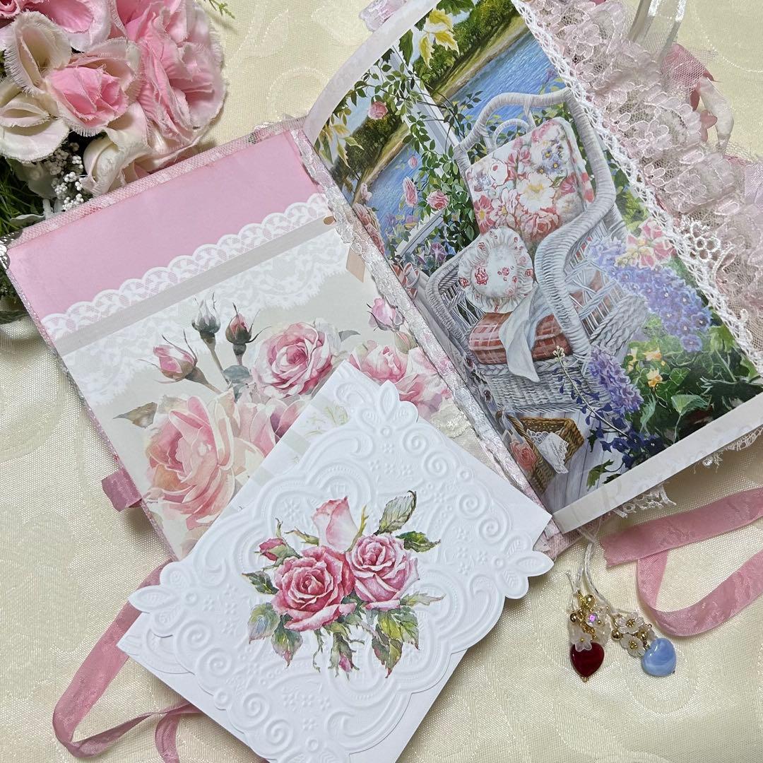 薔薇とレースのジャンクジャーナル・雑記帳　ティータイムにしましょうか♡