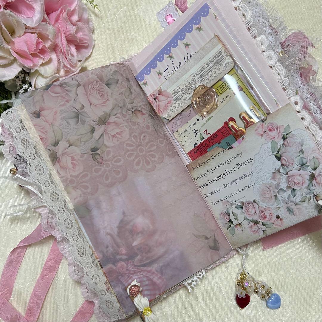 薔薇とレースのジャンクジャーナル・雑記帳　ティータイムにしましょうか♡
