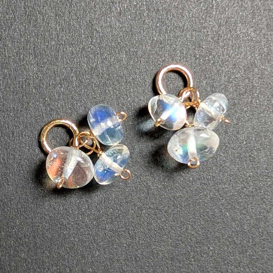 skygray様 ラブラドライト ダブレットピアス