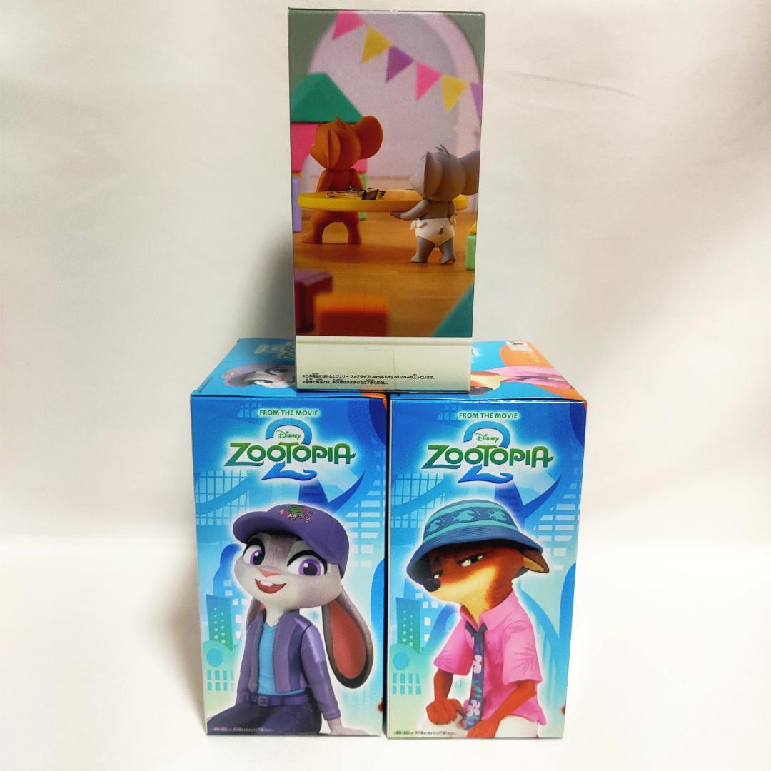【未開封】ズートピア2　トムとジェリー　フィギュア　3体セット
