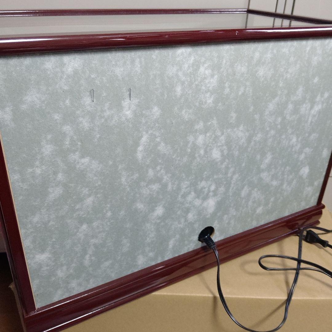 【未使用】雛人形 お雛様 ひなまつり ガラスケース ライト 引取限定 関西