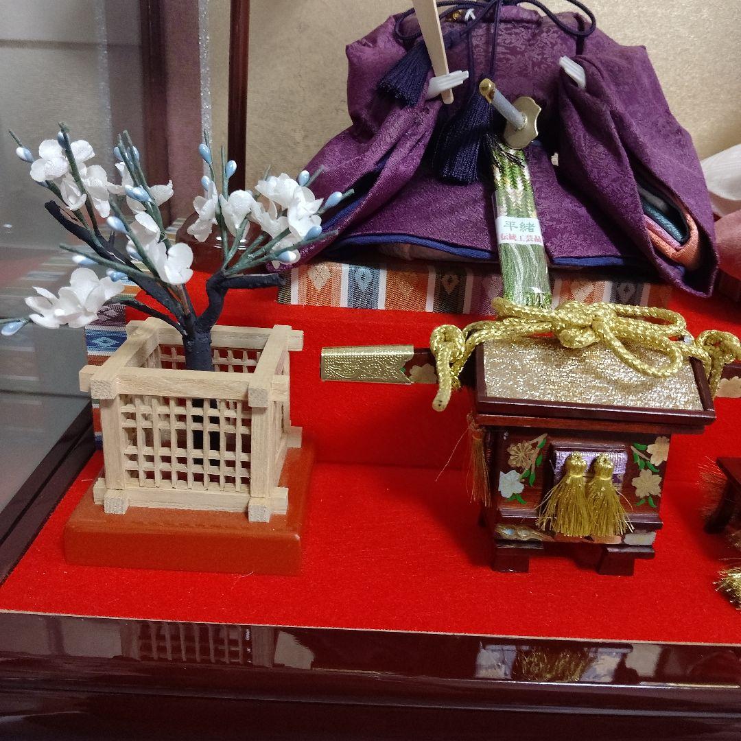 【未使用】雛人形 お雛様 ひなまつり ガラスケース ライト 引取限定 関西