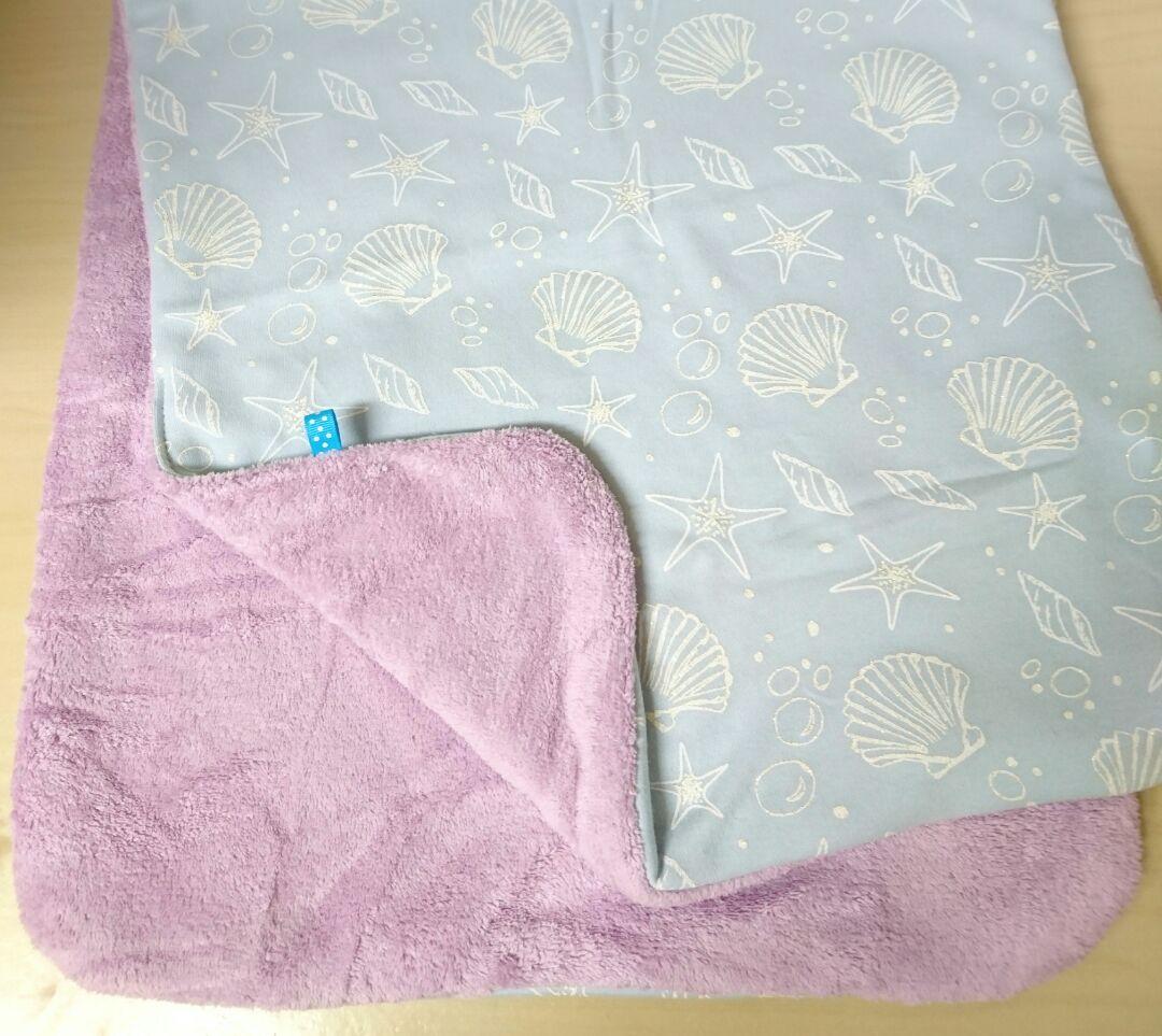 専用❤みかん＊もちふわ⭐小バスタオル❤シェル…ブルー★パープル⭐