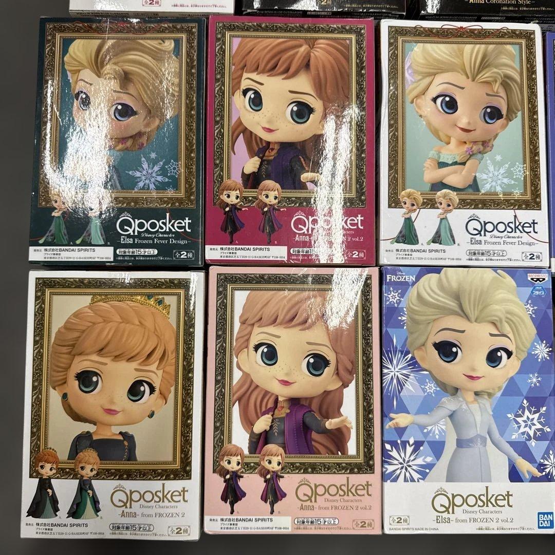 Qposket アナ エルサ フィギュアセット18個