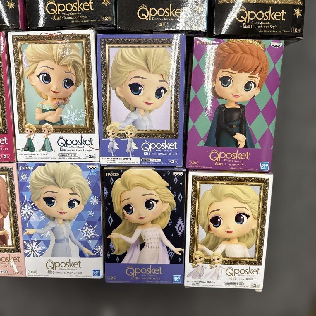 Qposket アナ エルサ フィギュアセット18個
