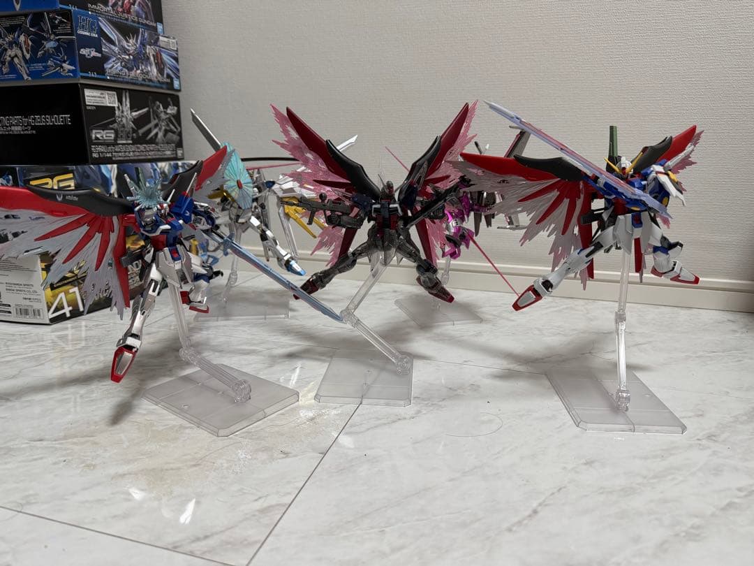 ガンプラHG.RGSEED系列含むまとめ売り一部塗装有り