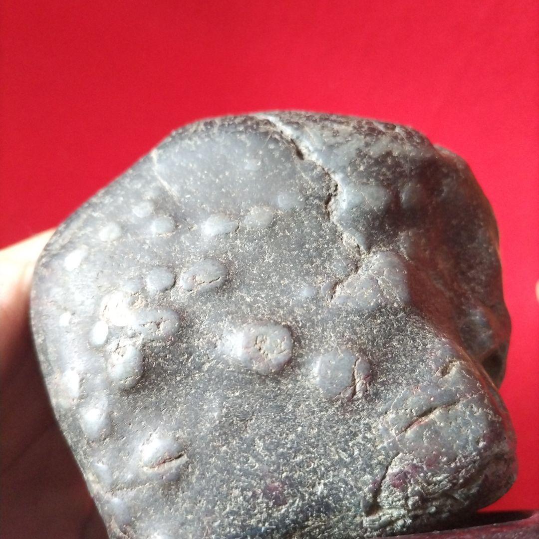 梅花石 天然石 水石 黒色