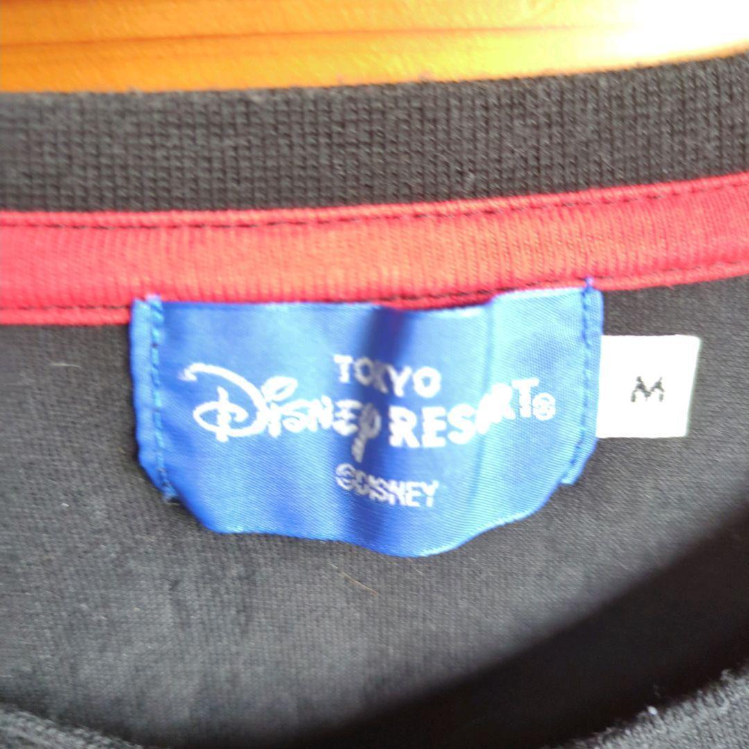 東京ディズニーリゾート　キャラクターTシャツ　半袖シャツ　ミッキー　黒　古着