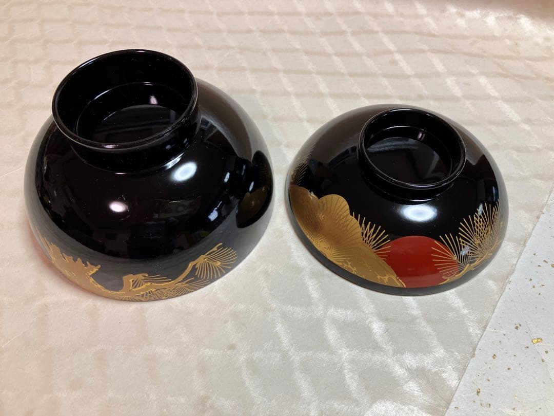 【新品未使用】御吸物椀 山中塗 5客セット