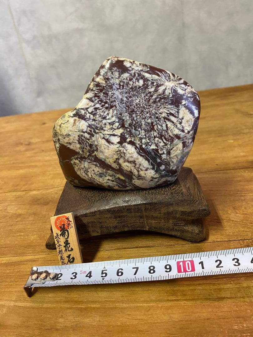 菊花石　岐阜県　天然石 置物　骨董