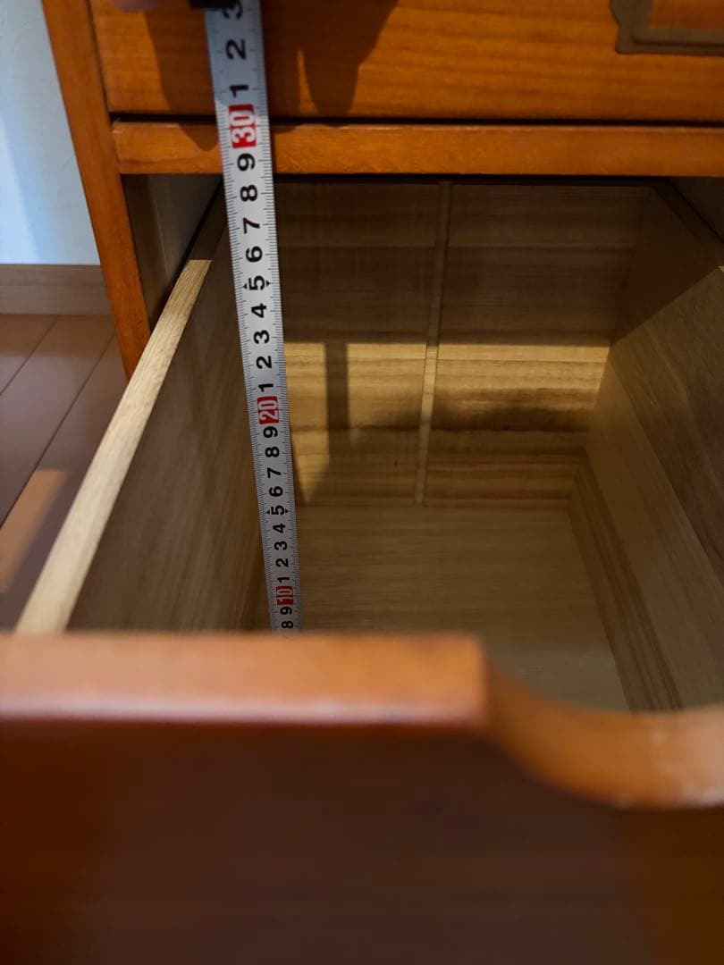 北欧レトロ ヴィンテージ 古家具 書類棚 整理棚 木製チェスト 9杯　箪笥