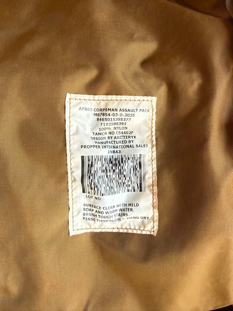 米軍実物 APB03 CORPSMAN ASSAULT PACK