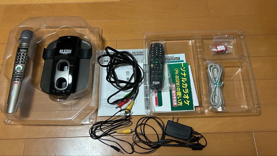 【動作確認済】お家カラオケ　オンステージ　PK-902W（H） 本体 グレー