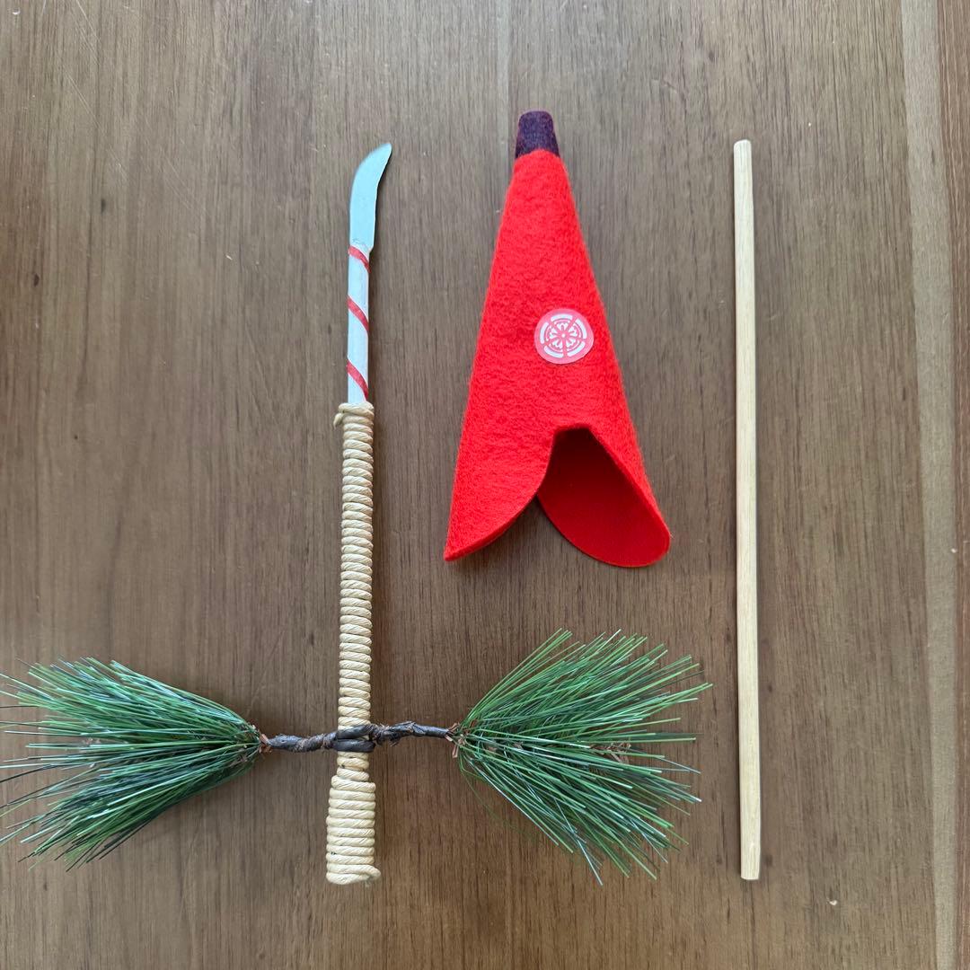 祇園祭　長刀鉾　飾り物　木製