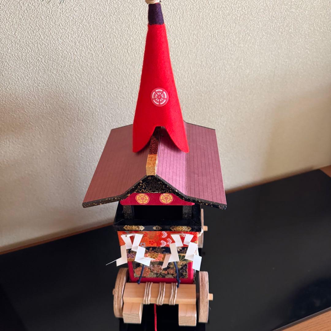 祇園祭　長刀鉾　飾り物　木製