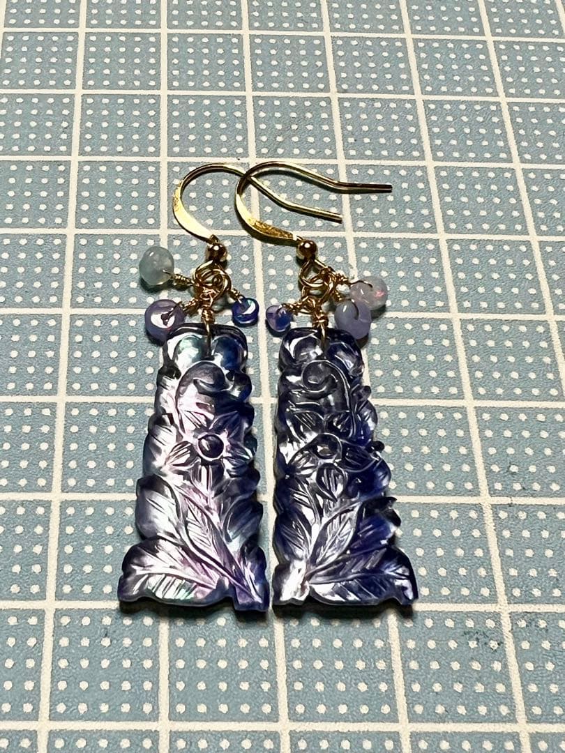 新春特価❣️トリプレットカービング 14kgfピアス 4種