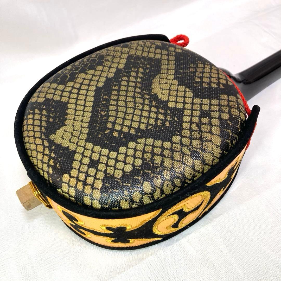 三線 沖縄 ソフトケース 付属品 初心者 人工皮 蛇革 蛇皮 和楽器