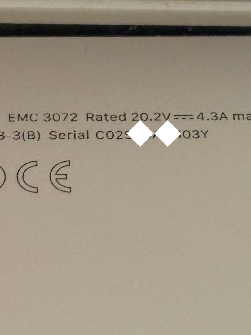 【ジャンク】MacBook Pro A1707(15-inch,2016)1TB