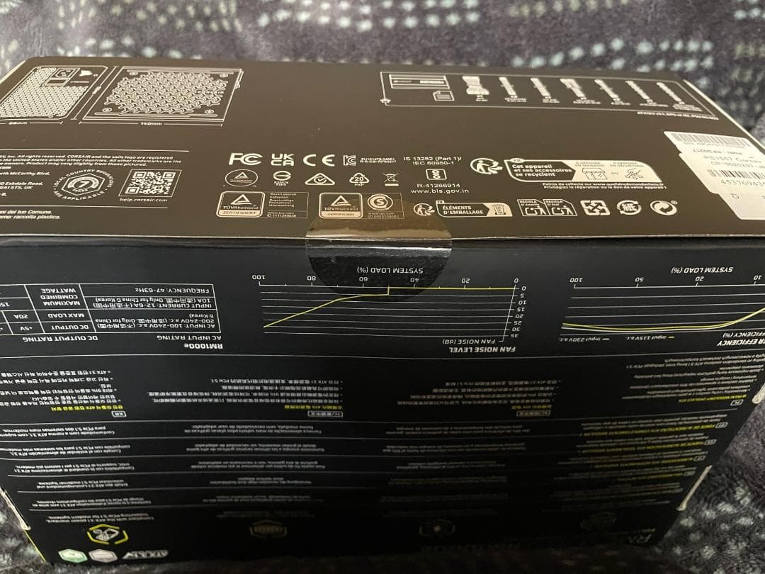 新品・未開封 2025年モデル CORSAIR RM1000e 1000W電源
