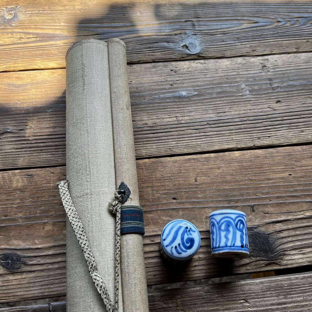 掛軸　大津絵　卯之助　藤娘　古物　中古　23.03.19