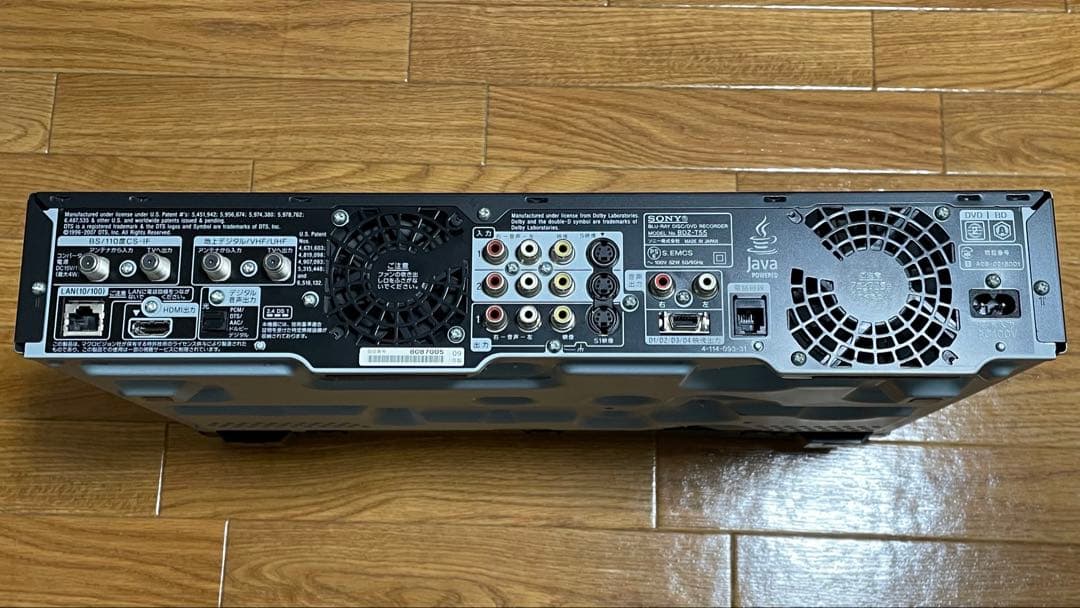 【ジャンク】SONY ブルーレイレコーダー BDZ-T55