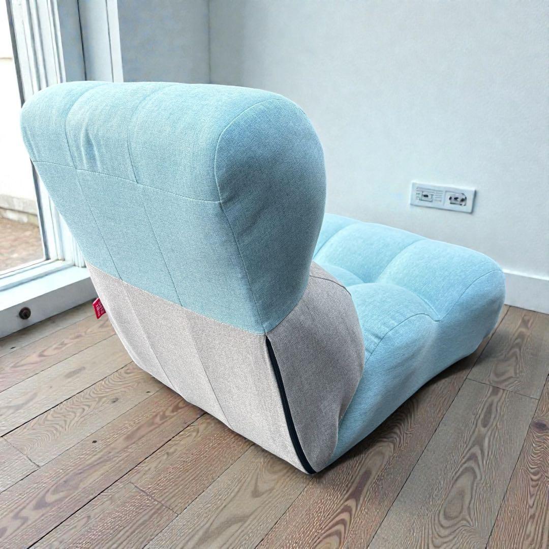 ✨未使用級✨Piglet CHIBIローソファ ブルー 座椅子 リクライニング