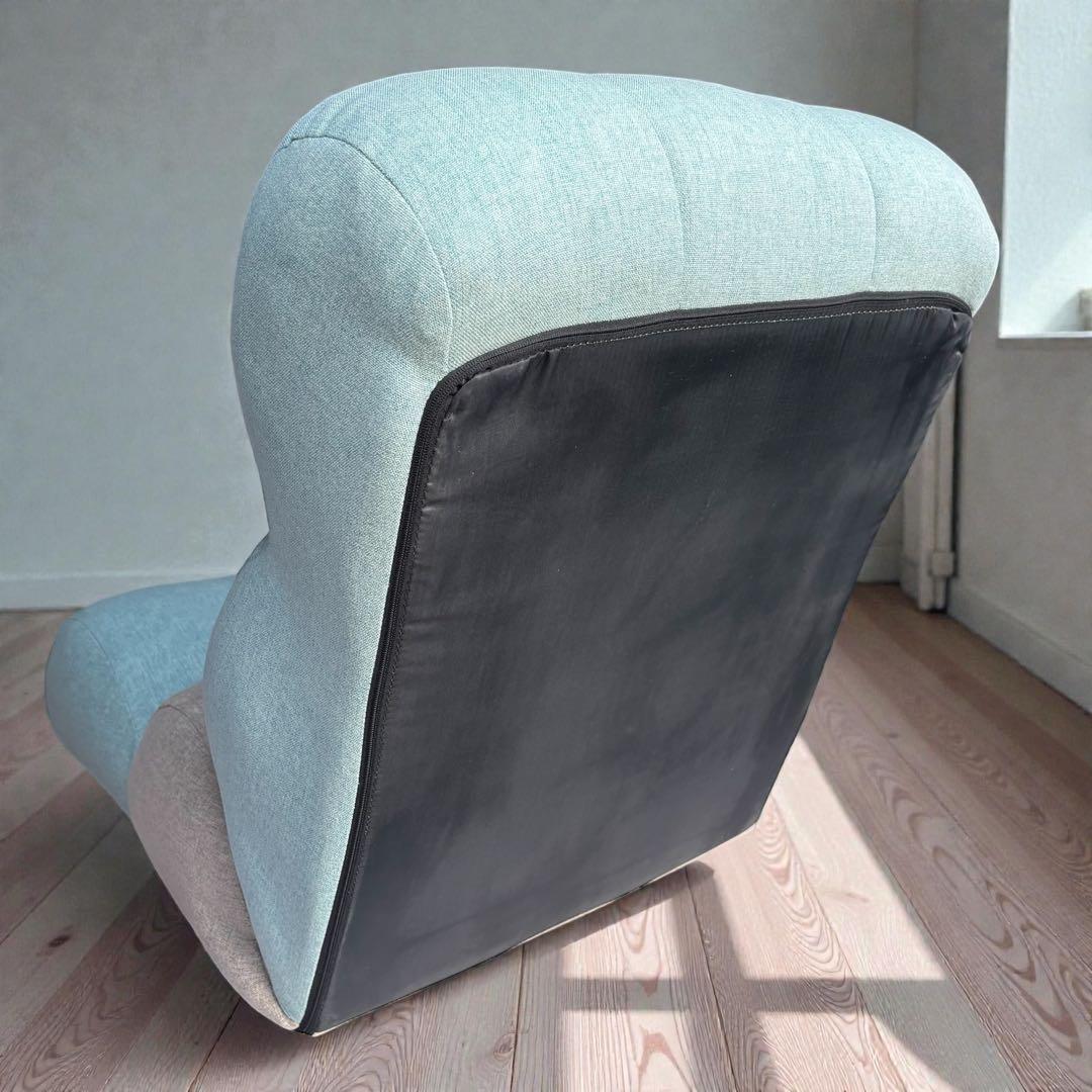 ✨未使用級✨Piglet CHIBIローソファ ブルー 座椅子 リクライニング