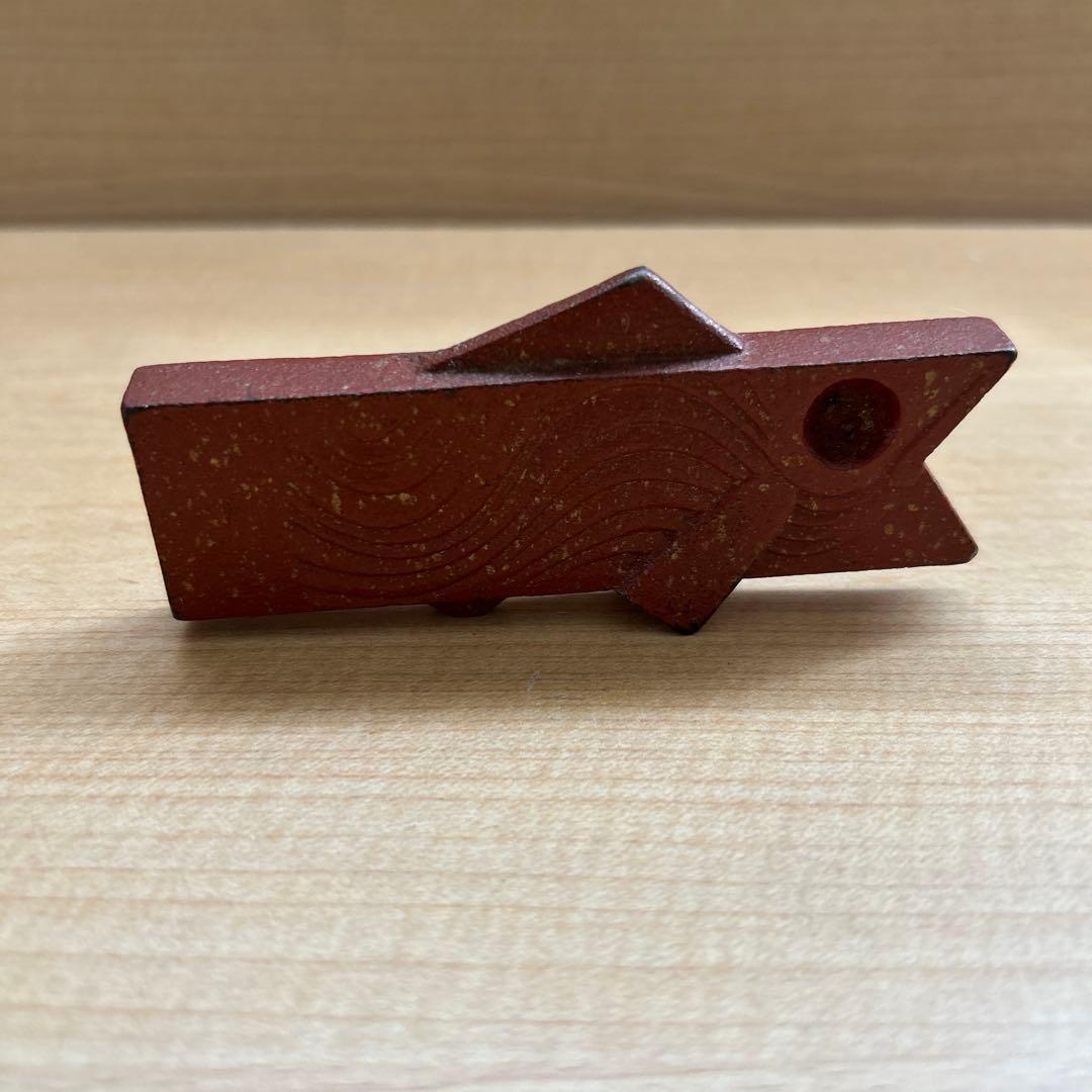 魚の金属製金粉の文鎮