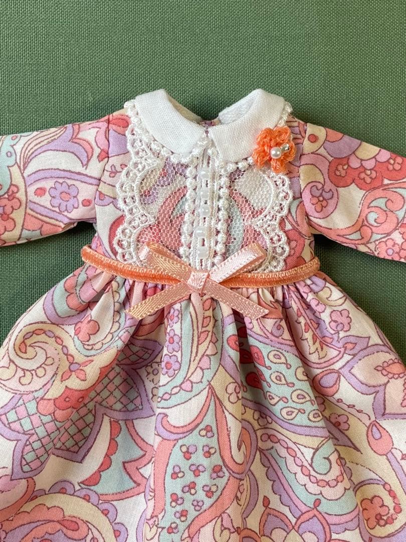 リカちゃん服 ブライス アウトフィット ワンピース ハンドメイド