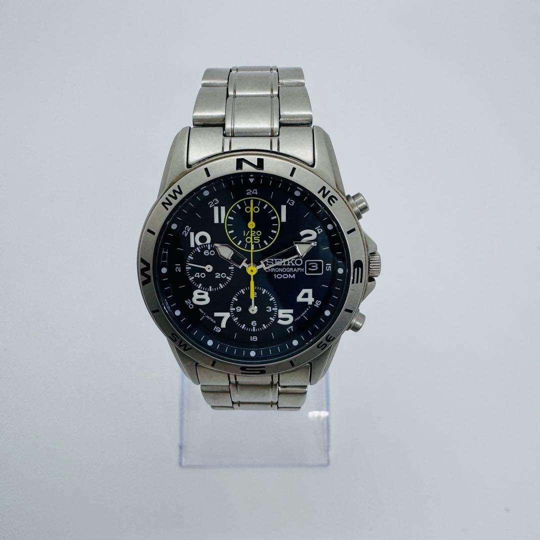 ✨SEIKO✨セイコー✨クロノグラフ✨7T92-0DX0✨デイト腕時計✨