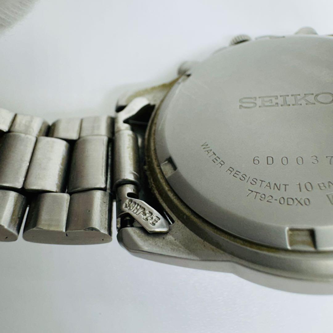 ✨SEIKO✨セイコー✨クロノグラフ✨7T92-0DX0✨デイト腕時計✨