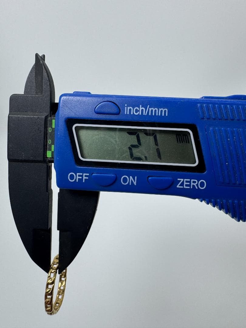 日本製K18ゴールド チェーンデザインリング11号 1.18g