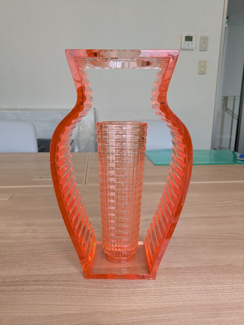 Kartell I SHINE アイシャイン フラワーベース 花器 オレンジ廃盤