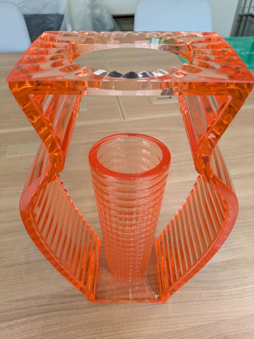 Kartell I SHINE アイシャイン フラワーベース 花器 オレンジ廃盤