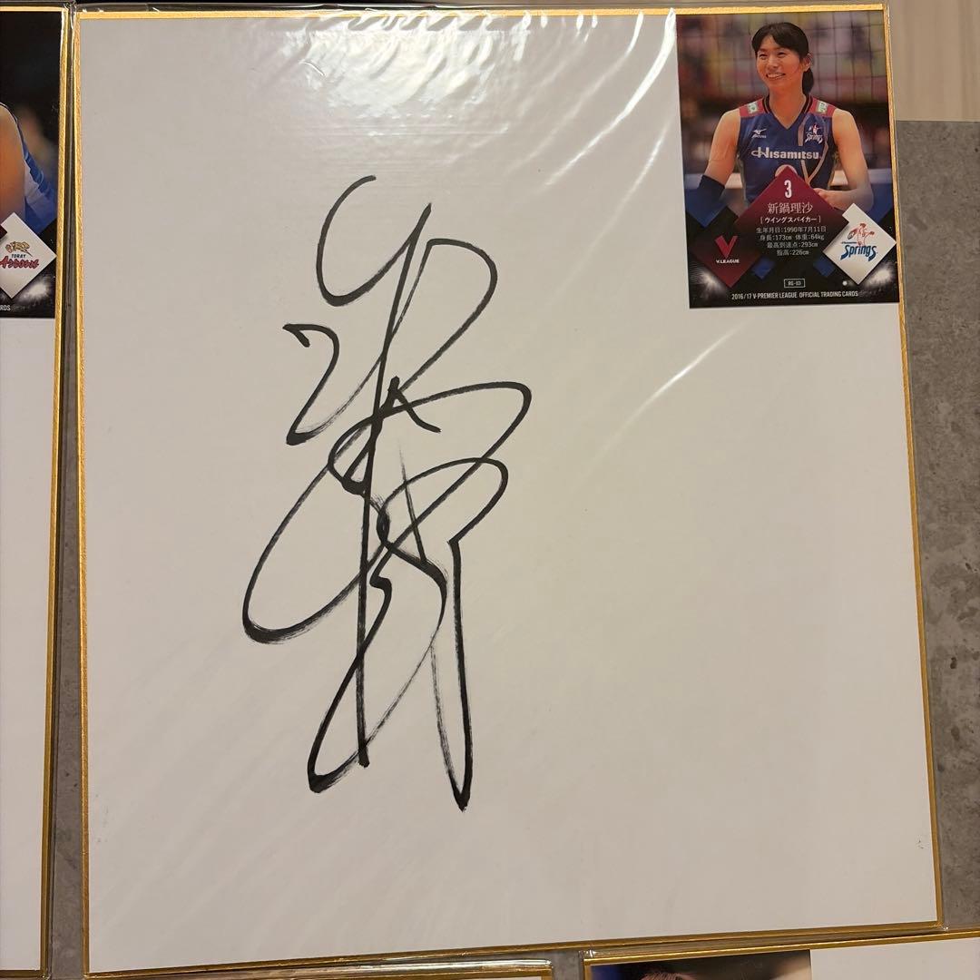 バレーボール選手 サイン 8枚セット