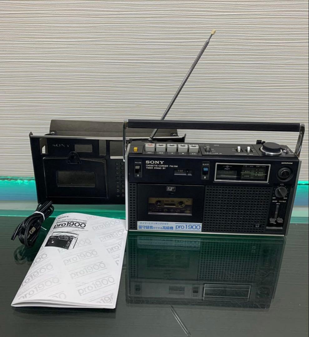 動作品SONYソニーCF-1900 Ｆ＆Ｆヘッドを搭載 スピーカー高級ラジカセ