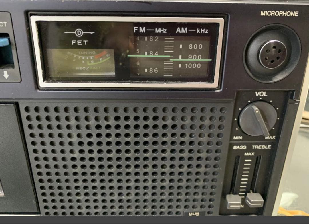 動作品SONYソニーCF-1900 Ｆ＆Ｆヘッドを搭載 スピーカー高級ラジカセ