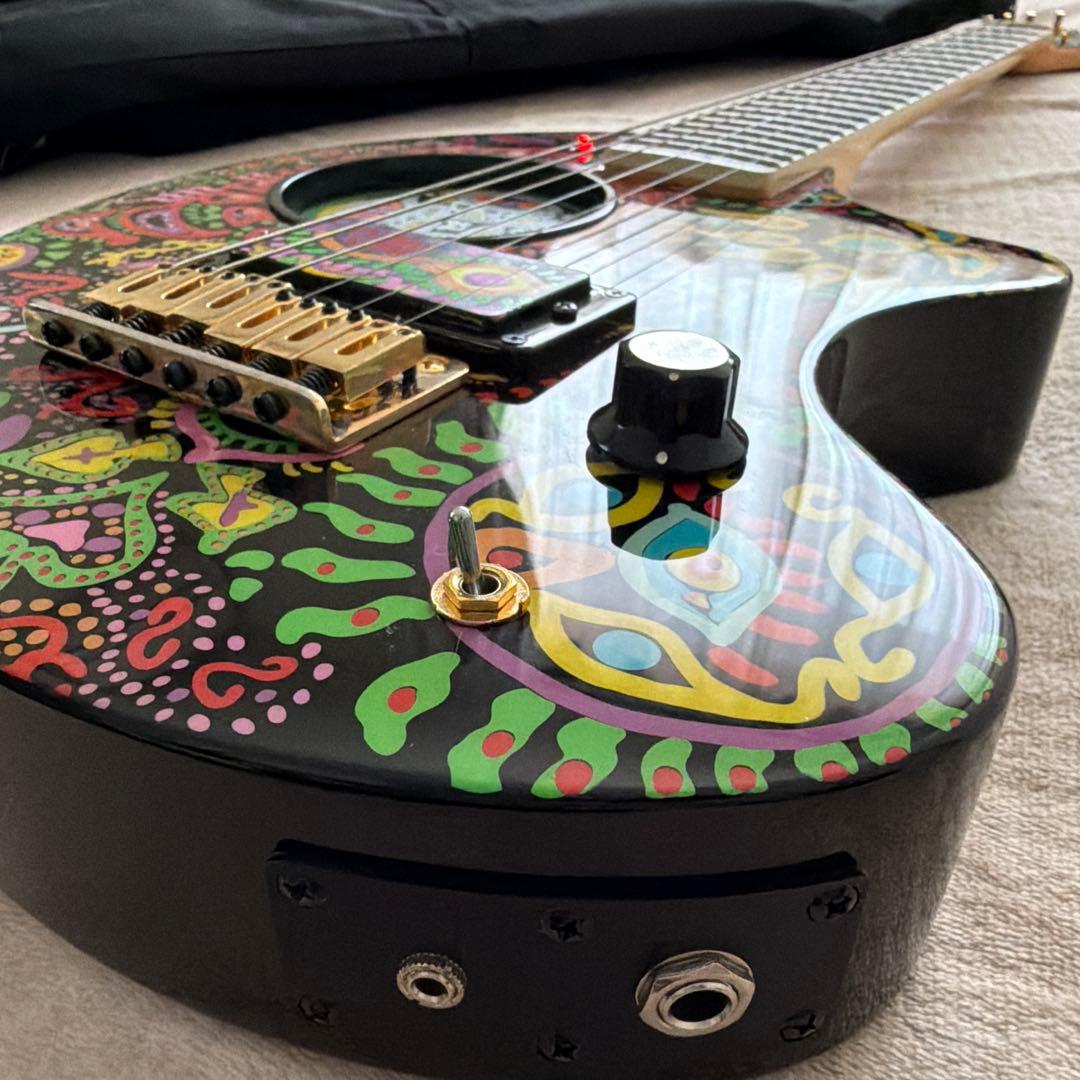 FERNANDES ZO-3 hide サイケ ソフトケース・チューナー付き