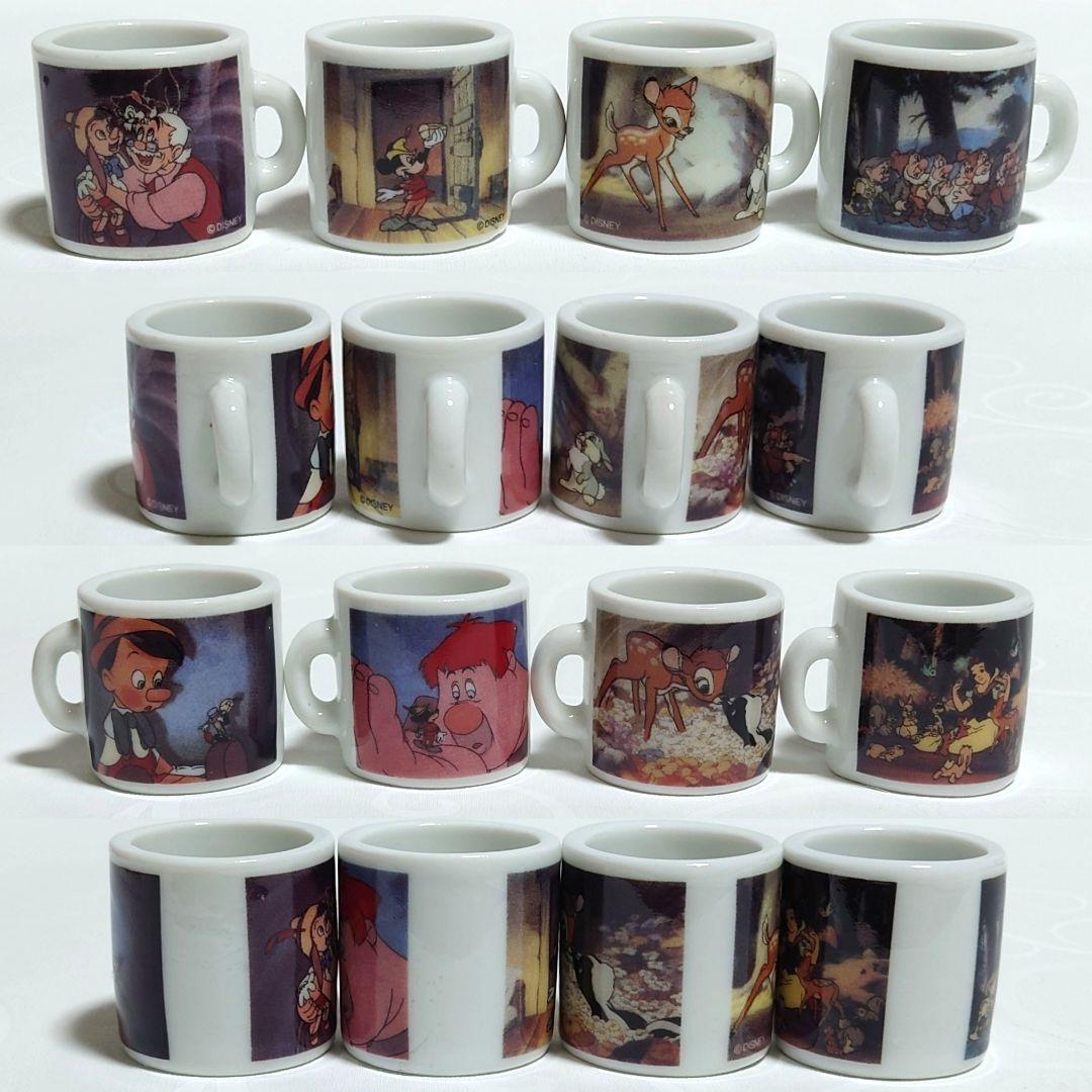 ディズニー ミニ絵皿 ミニマグカップ ウォルトディズニーカンパニー カプセルトイ
