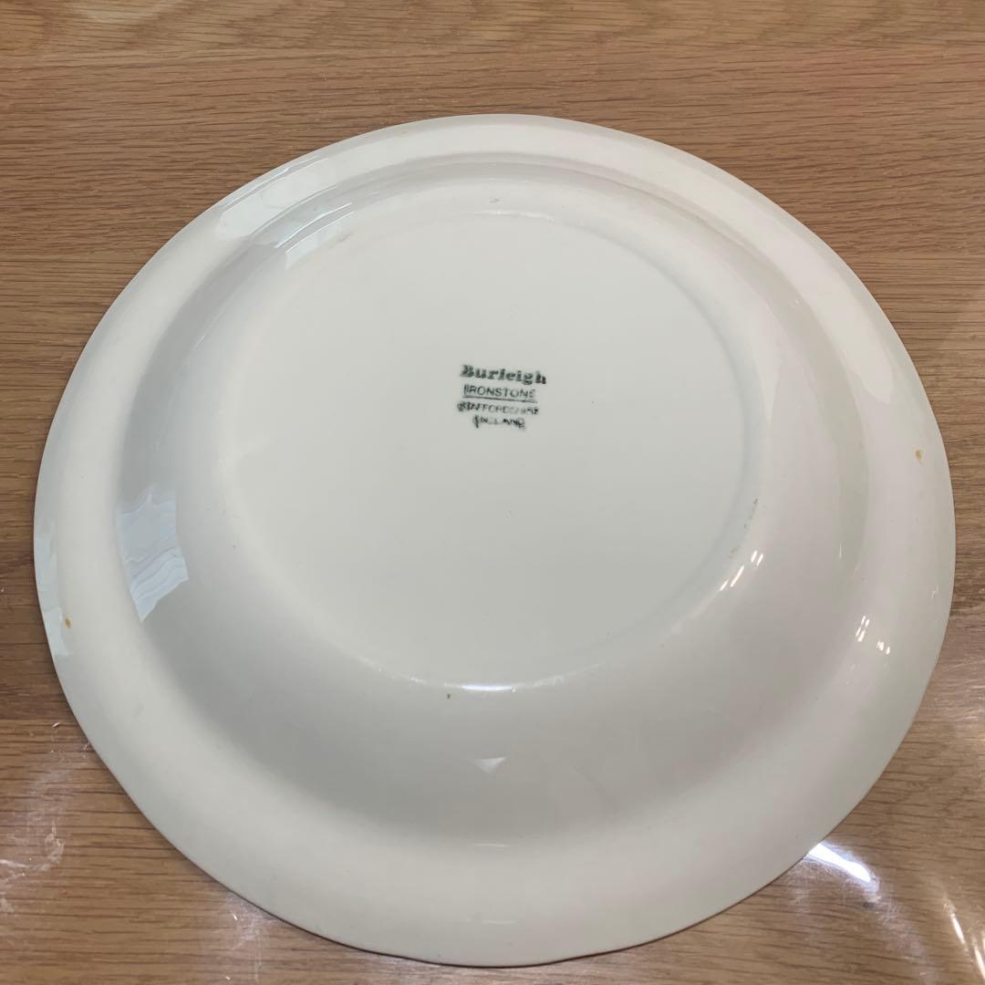 Burleigh 葉と果実の浮彫り皿 約25cm 5枚セット