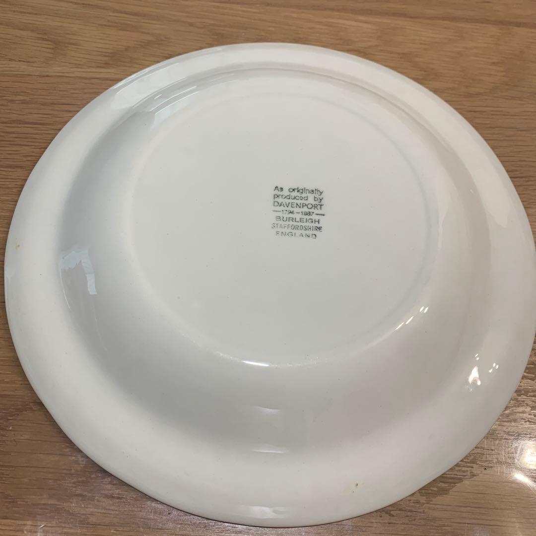 Burleigh 葉と果実の浮彫り皿 約25cm 5枚セット