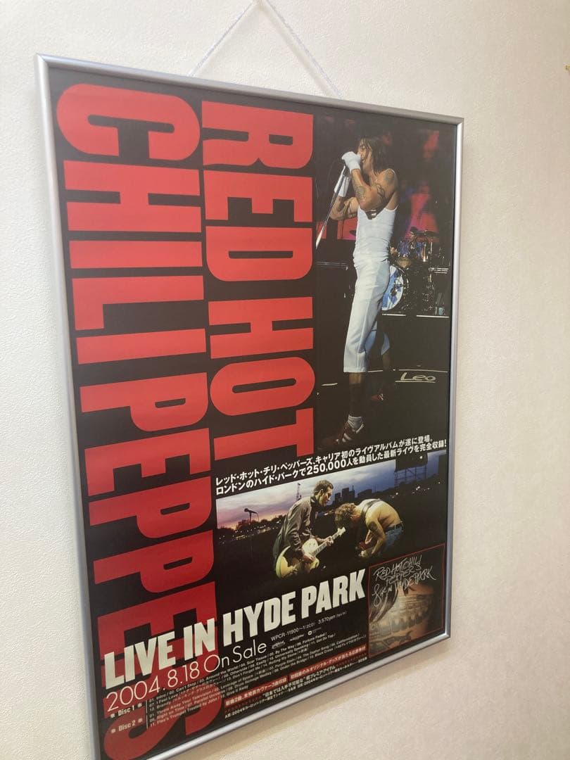 レッドホットチリペッパーズ LIVE IN HYDE PARK B2ポスター