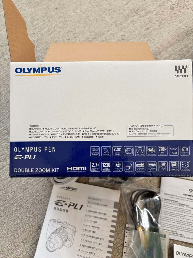 デジタルカメラ OLYMPUS PEN E-PL1 DOUBLE ZOOM KIT