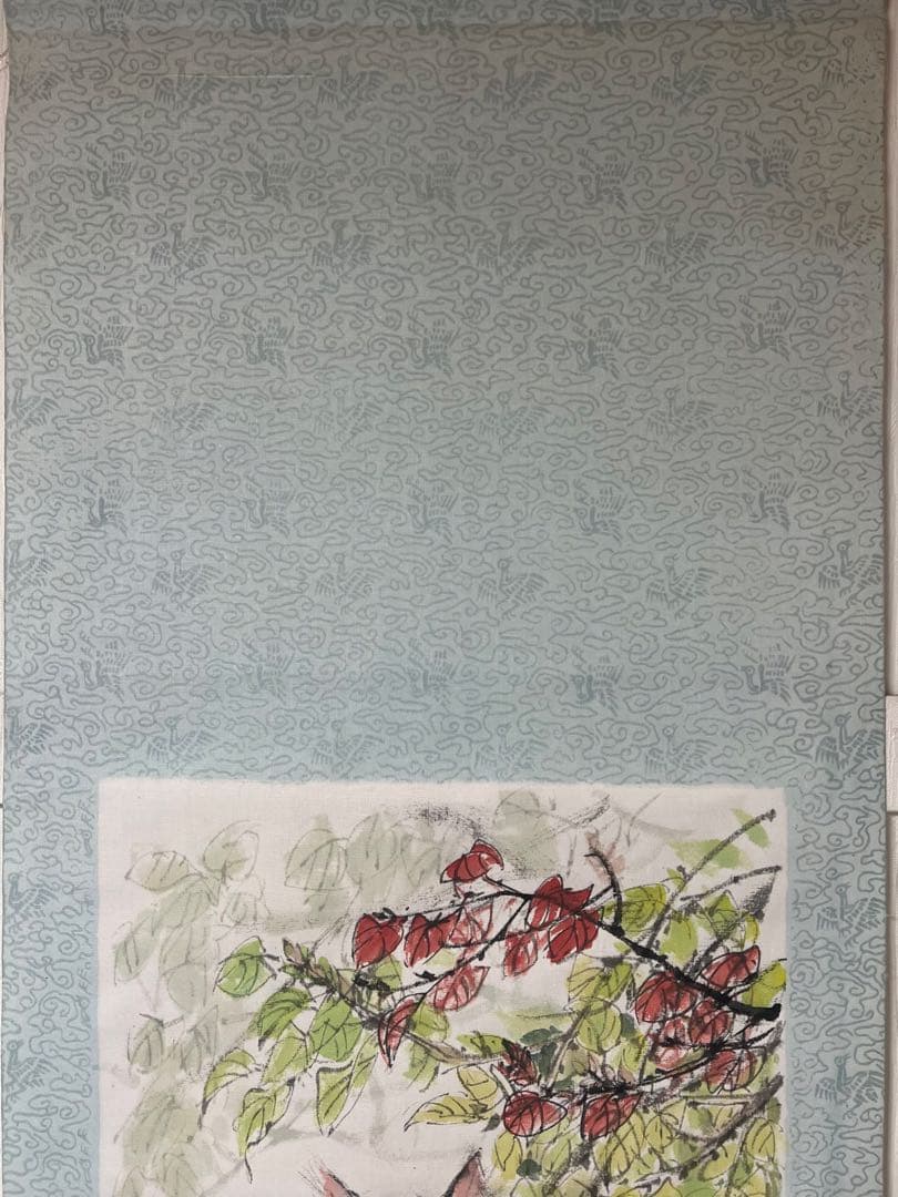 中国画 全太安 絵［猫図］肉筆　掛け軸　送料込み！