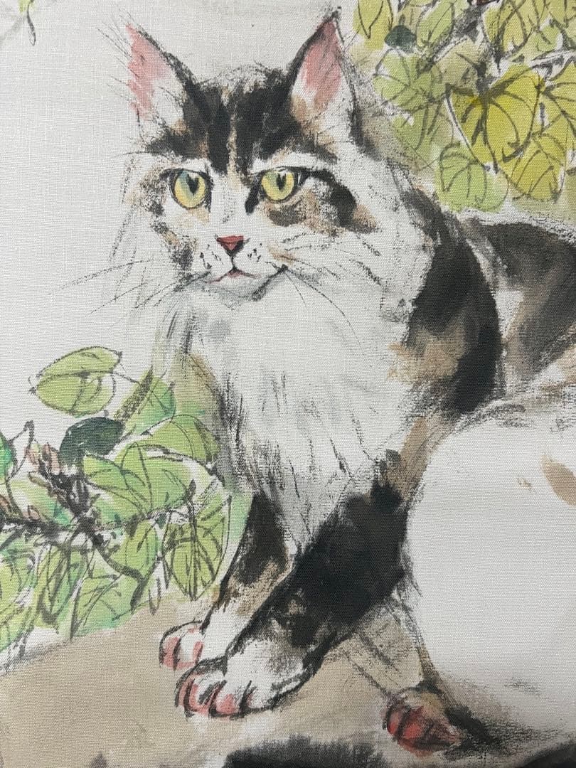 中国画 全太安 絵［猫図］肉筆　掛け軸　送料込み！