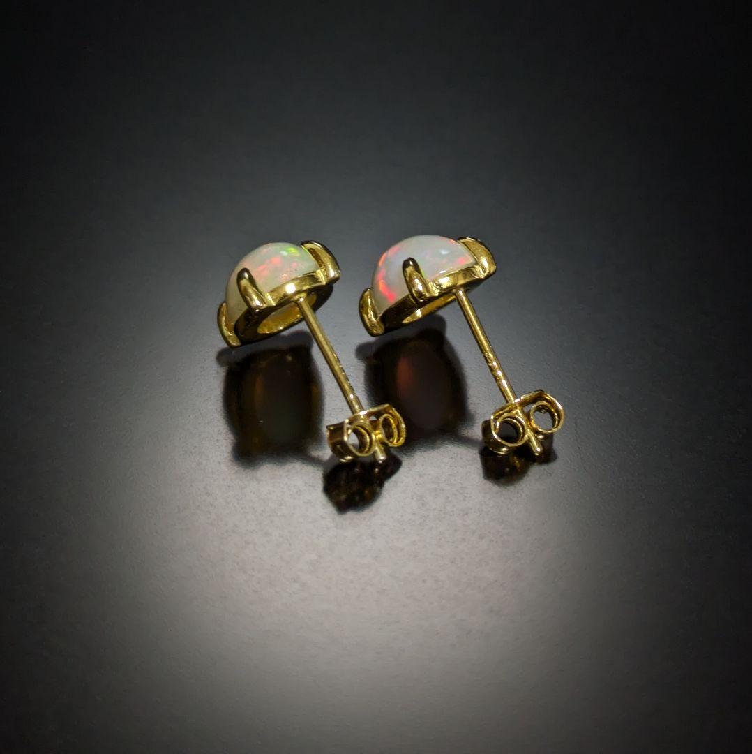 【637】エチオピアオパール ピアス