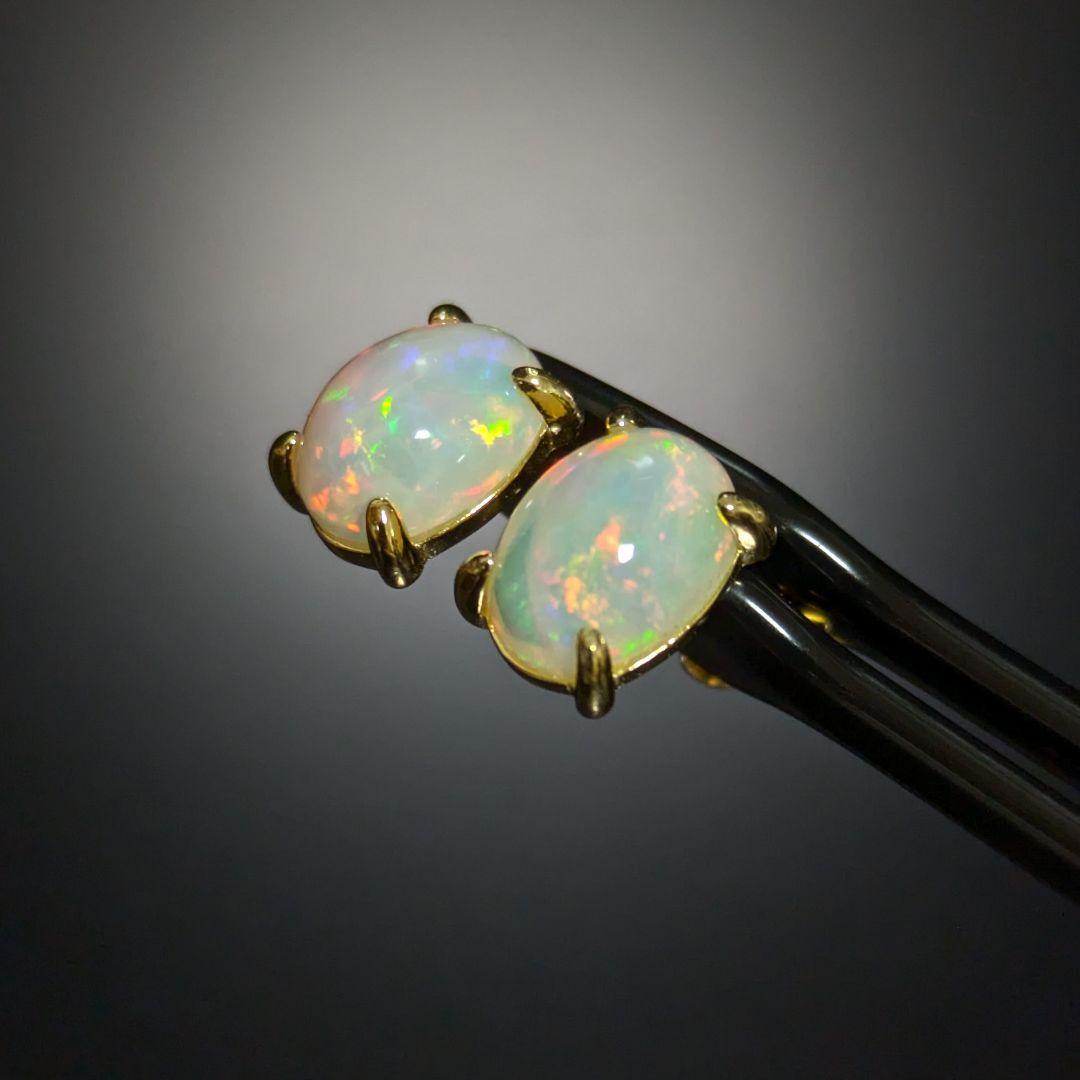 【637】エチオピアオパール ピアス